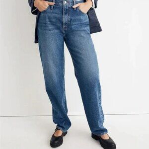 Madewell Baggy High Rise Straight Jeans